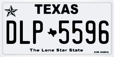TX license plate DLP5596