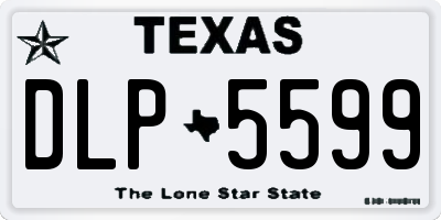 TX license plate DLP5599