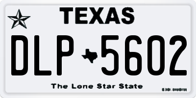 TX license plate DLP5602