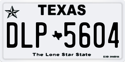 TX license plate DLP5604