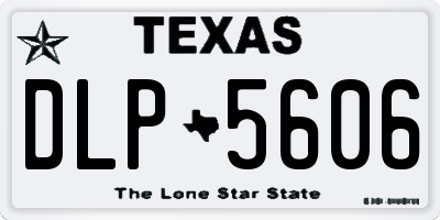TX license plate DLP5606
