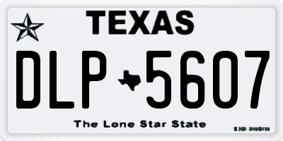 TX license plate DLP5607