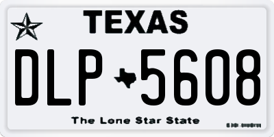 TX license plate DLP5608
