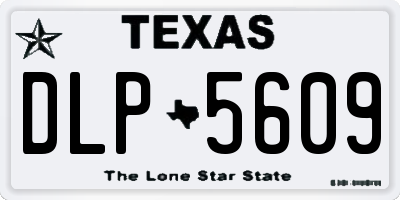 TX license plate DLP5609
