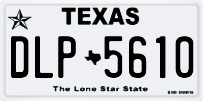 TX license plate DLP5610