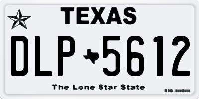 TX license plate DLP5612
