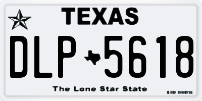 TX license plate DLP5618