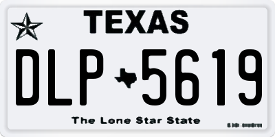 TX license plate DLP5619