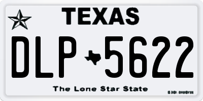 TX license plate DLP5622