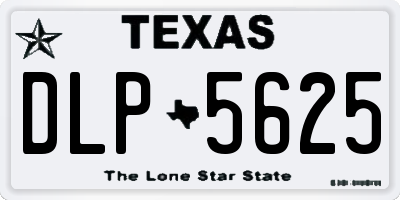 TX license plate DLP5625
