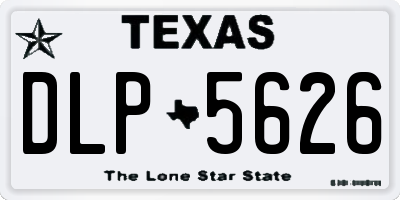 TX license plate DLP5626