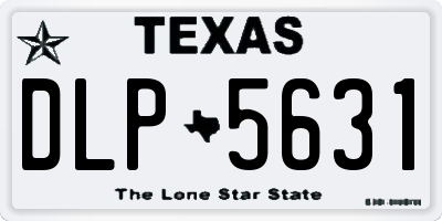 TX license plate DLP5631