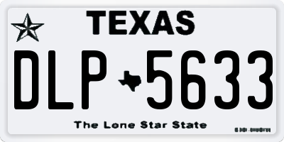 TX license plate DLP5633