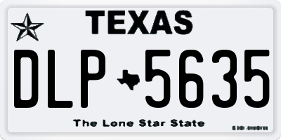 TX license plate DLP5635