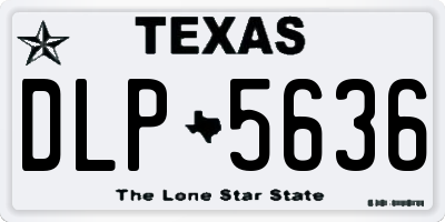 TX license plate DLP5636