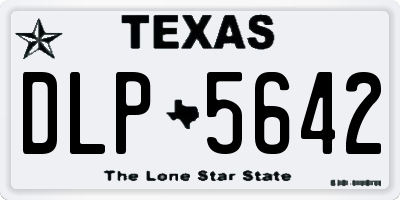 TX license plate DLP5642