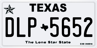 TX license plate DLP5652