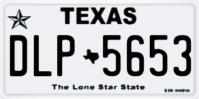 TX license plate DLP5653