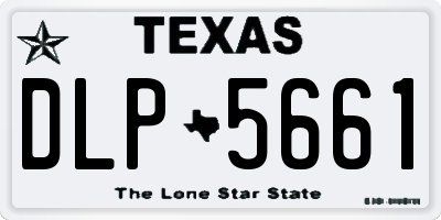 TX license plate DLP5661