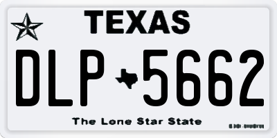TX license plate DLP5662