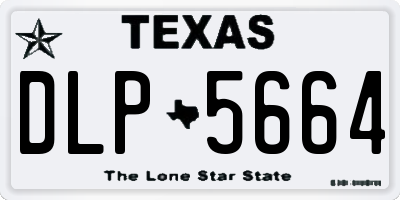 TX license plate DLP5664