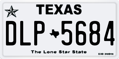 TX license plate DLP5684