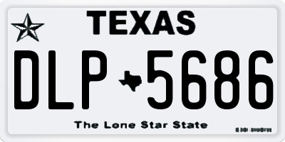 TX license plate DLP5686