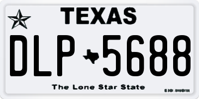 TX license plate DLP5688