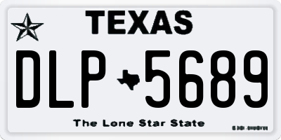 TX license plate DLP5689