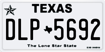 TX license plate DLP5692