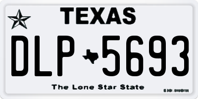 TX license plate DLP5693