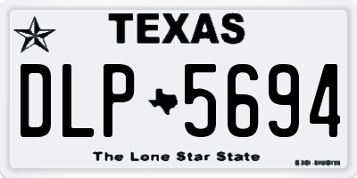TX license plate DLP5694