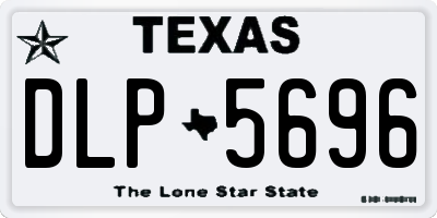 TX license plate DLP5696