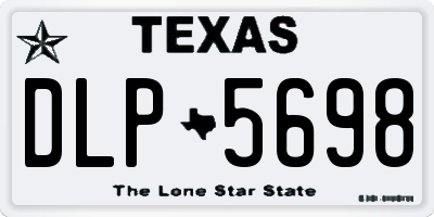 TX license plate DLP5698