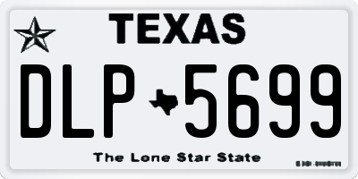 TX license plate DLP5699