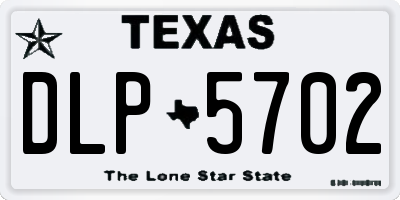 TX license plate DLP5702