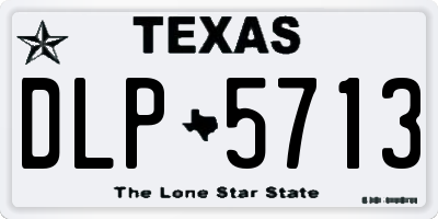 TX license plate DLP5713