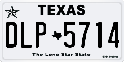 TX license plate DLP5714