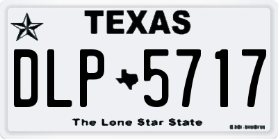 TX license plate DLP5717