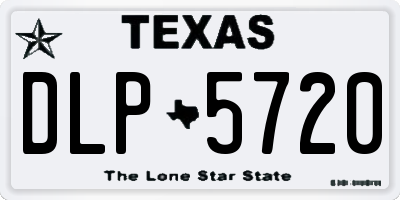 TX license plate DLP5720