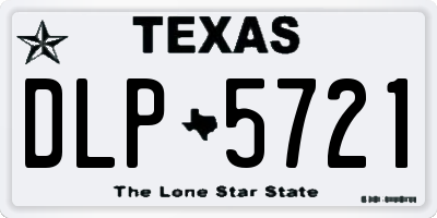 TX license plate DLP5721