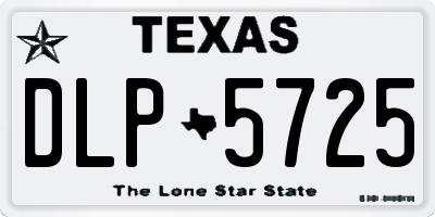 TX license plate DLP5725