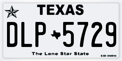 TX license plate DLP5729