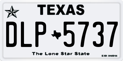 TX license plate DLP5737