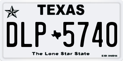 TX license plate DLP5740