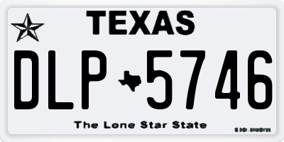 TX license plate DLP5746