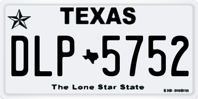 TX license plate DLP5752