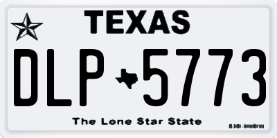 TX license plate DLP5773