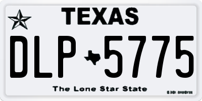 TX license plate DLP5775