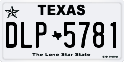 TX license plate DLP5781